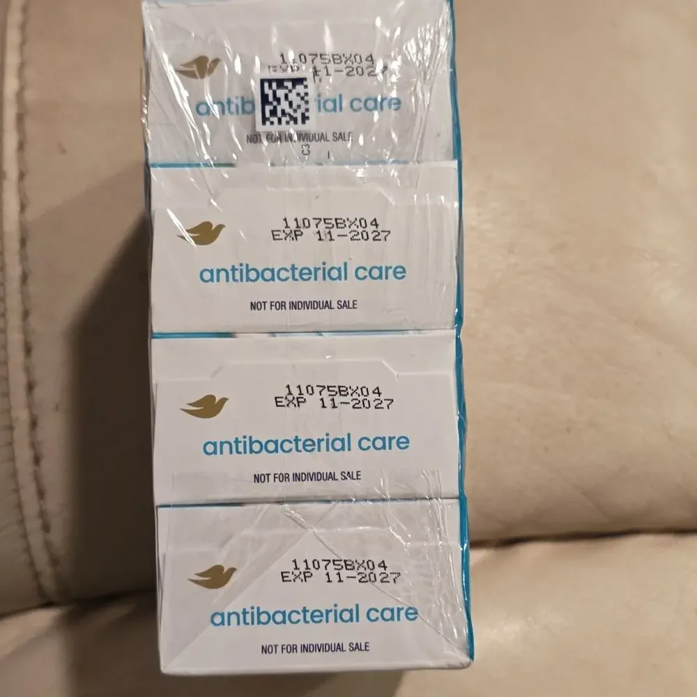Dove Antibacterial Care Bar Soap Four Pack Moisturizing Cream